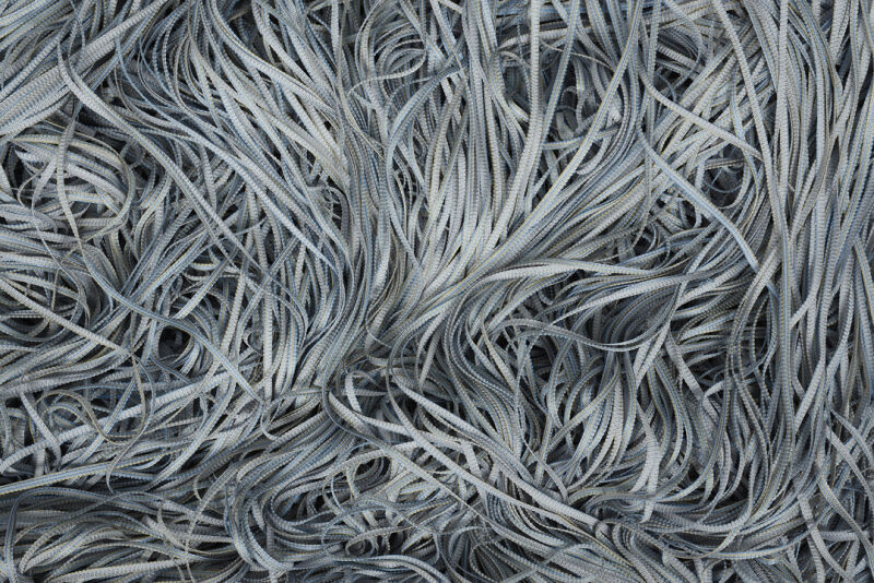 DÜZ İP PERDE 100 Cm En 210 Cm Boy GRİ ÇİFT RENK HAZIR İP PERDE - 6