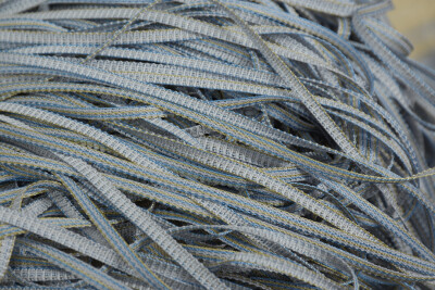 DÜZ İP PERDE 100 Cm En 280 Cm Boy GRİ ÇİFT RENK HAZIR İP PERDE - Akça Tekstil