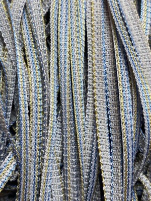 DÜZ İP PERDE GRİ ÇİFT RENK HAZIR İP PERDE 300 X 280 cm - Akça Tekstil