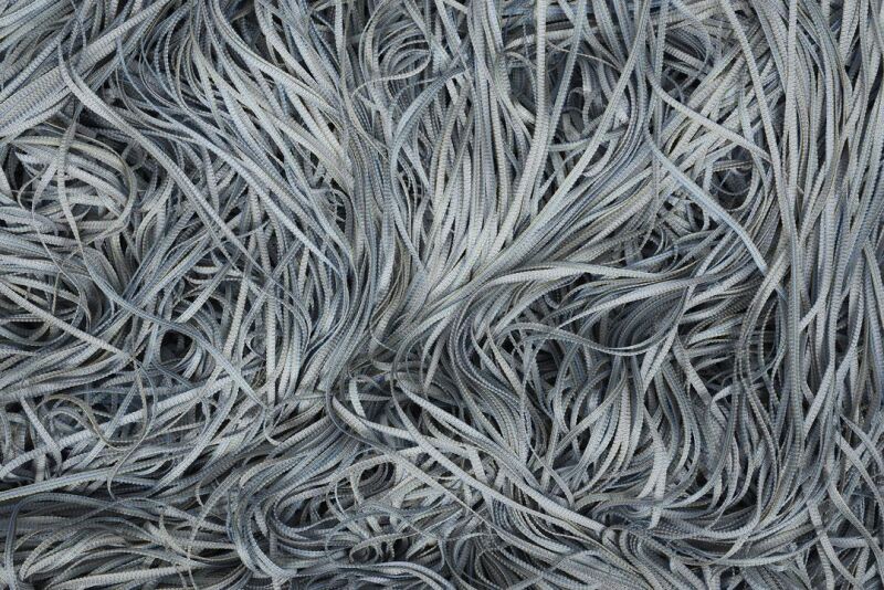 DÜZ İP PERDE GRİ ÇİFT RENK HAZIR İP PERDE 300 X 280 cm - 5