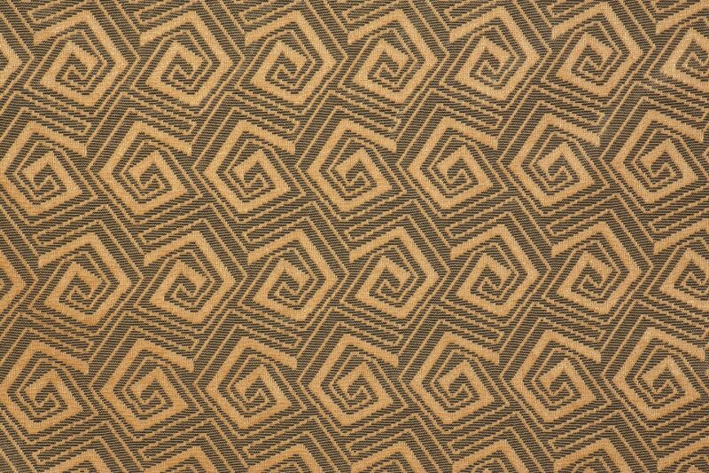 GEOMETRİK GOLD TEK KANAT Dikilmiş Pileli Fon Perde 300*260 Cm - 3