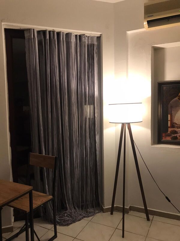 İP MODEL GRİ RENK İP PERDE 180 Cm En 280 cm Boy 2 mm şeritler halinde hazır ip perde - 4