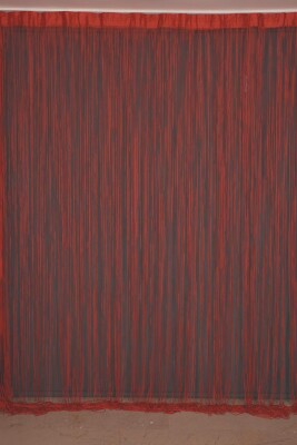 İP MODEL KIRMIZI RENK İP PERDE 300*240 cm - 2 mm şerit - 5