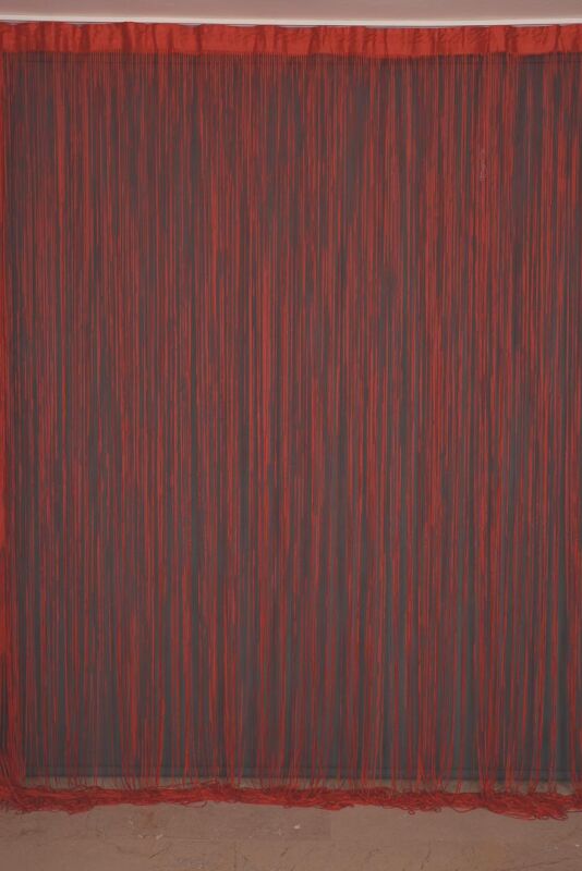 İP MODEL KIRMIZI RENK İP PERDE 300*240 cm - 2 mm şerit - 5