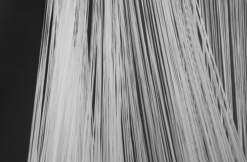 İP PERDE İNCE ZİNCİR BEYAZ RENK 300 x 280 CM - 5