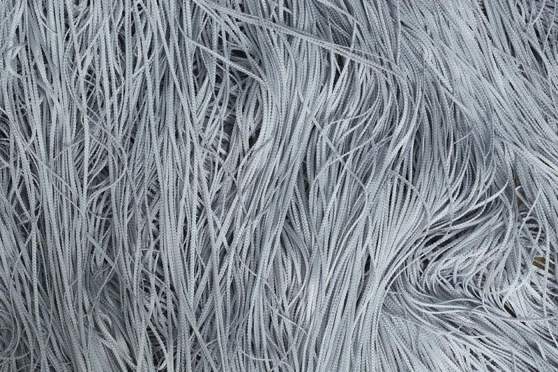 İP PERDE İNCE ZİNCİR GRİ RENK 300 x 280 CM - 8