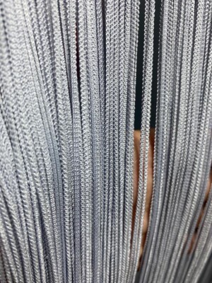 İP PERDE İNCE ZİNCİR GRİ RENK 300 x 280 CM - 2