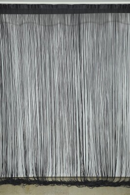 İP PERDE KOYU ANTRASİT RENK 300 x 280 CM - 1