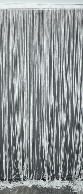 İP ZİNCİR 180 Cm En 280 Cm Boy KIRIK BEYAZ RENK HAZIR İP PERDE - 2