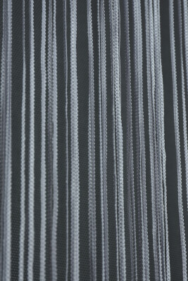 İP ZİNCİR GRİ RENK HAZIR DÜĞMELERİ DİKİLMİŞ İP PERDE EN 180 CM BOY 280 CM - 6