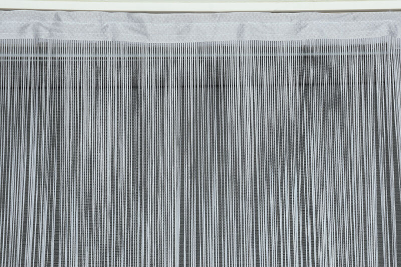 İP ZİNCİR GRİ RENK HAZIR DÜĞMELERİ DİKİLMİŞ İP PERDE EN 180 CM BOY 280 CM - 8