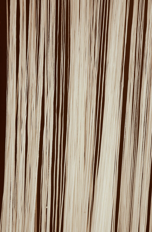 İP ZİNCİR KREM RENK EN 100 CM BOY 280 CM HAZIR DÜĞMELERİ DİKİLMİŞ İP PERDE - 5