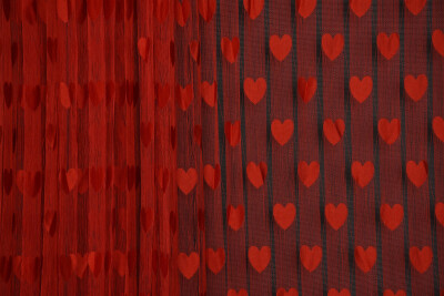 KALPLİ BİRLEŞİK MODEL KIRMIZI RENK İP PERDE HAZIR İP PERDE 300*270 - 4