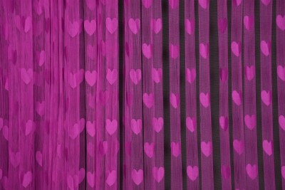 KALPLİ MODEL FUŞYA RENK İP PERDE HAZIR İP PERDE 300*270 - 4