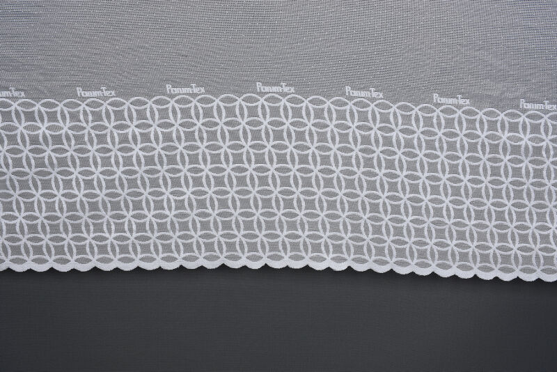 KDK 1380 DESEN KIRIK BEYAZ RENK TEK KANAT Hazır Dikilmiş Pileli Fon Perde 300*260 Cm - 3