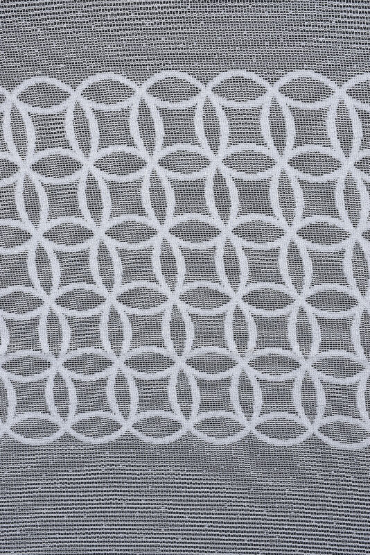 KDK 1380 DESEN KIRIK BEYAZ RENK TEK KANAT Hazır Dikilmiş Pileli Fon Perde 300*260 Cm - 5