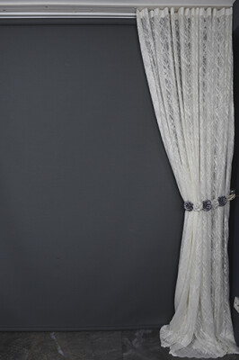KDK 1520 MODEL KREM RENK PİLESİZ TEK KANAT Fon Perde 150*260 cm - 8