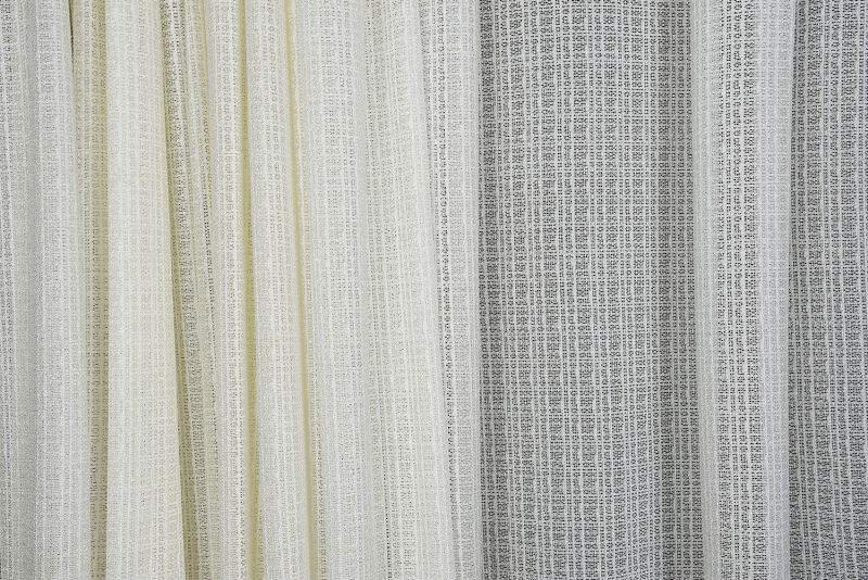 KDK 1920 DESEN KREM RENK TEK KANAT Hazır dikilmiş Pileli Fon Perde 300*260 cm - 2