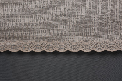 KDK 1920 DESEN VİZON RENK TEK KANAT Hazır dikilmiş Pileli Fon Perde 300*260 cm - 3