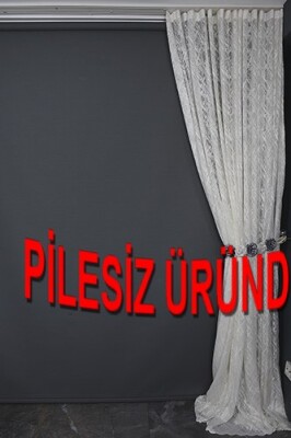 KDK 2010 MODEL KREM RENK PİLESİZ TEK KANAT Fon Perde 200*260 cm - 8