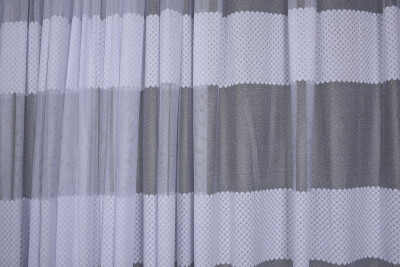 KDK 2020 DESEN BEYAZ RENK TEK KANAT Hazır dikilmiş Pileli Fon Perde 300*260 cm - 6