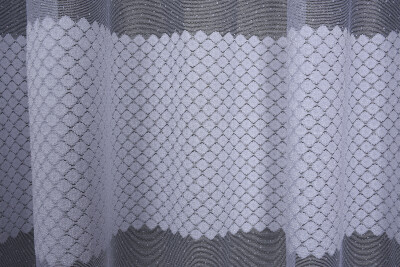 KDK 2020 DESEN BEYAZ RENK TEK KANAT Hazır dikilmiş Pileli Fon Perde 300*260 cm - 3