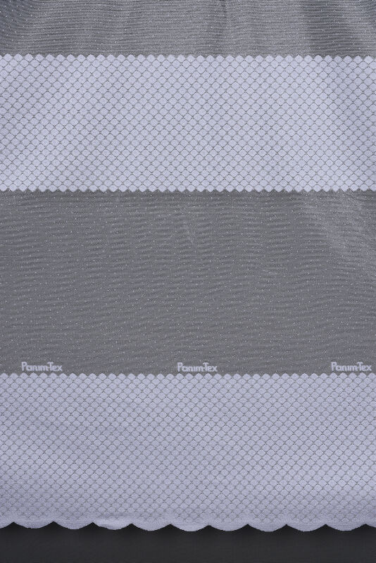 KDK 2020 DESEN BEYAZ RENK TEK KANAT Hazır dikilmiş Pileli Fon Perde 300*260 cm - 8