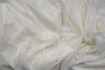 KDK 2580 DESEN KREM RENK TEK KANAT Hazır dikilmiş Pileli Fon Perde 300*260 cm - AKÇA TEKSTİL