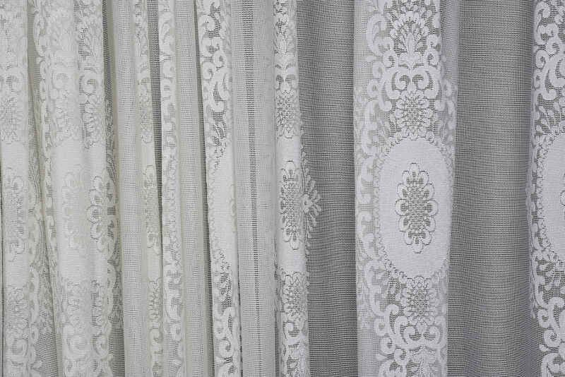 KDK 2680 DESEN KREM RENK TEK KANAT Hazır dikilmiş Pileli Fon Perde 300*260 cm - 3