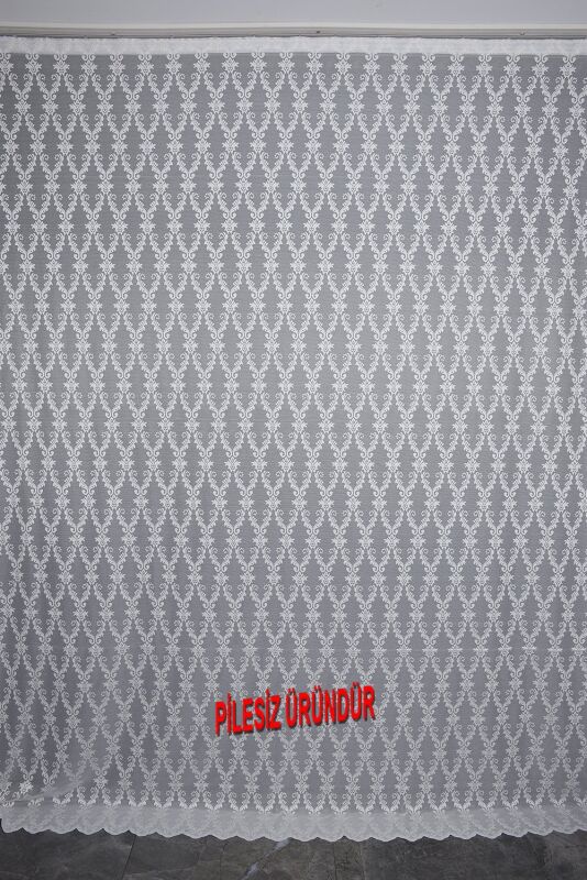 KDK 6020 MODEL KREM RENK PİLESİZ TEK KANAT Fon Perde 300*260 cm - 1