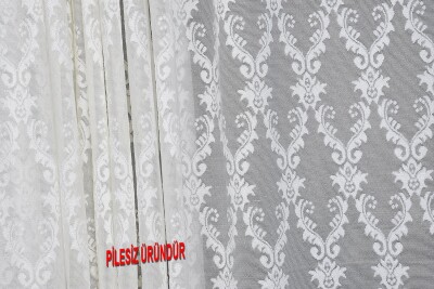 KDK 6020 MODEL KREM RENK PİLESİZ TEK KANAT Fon Perde 300*260 cm - 6