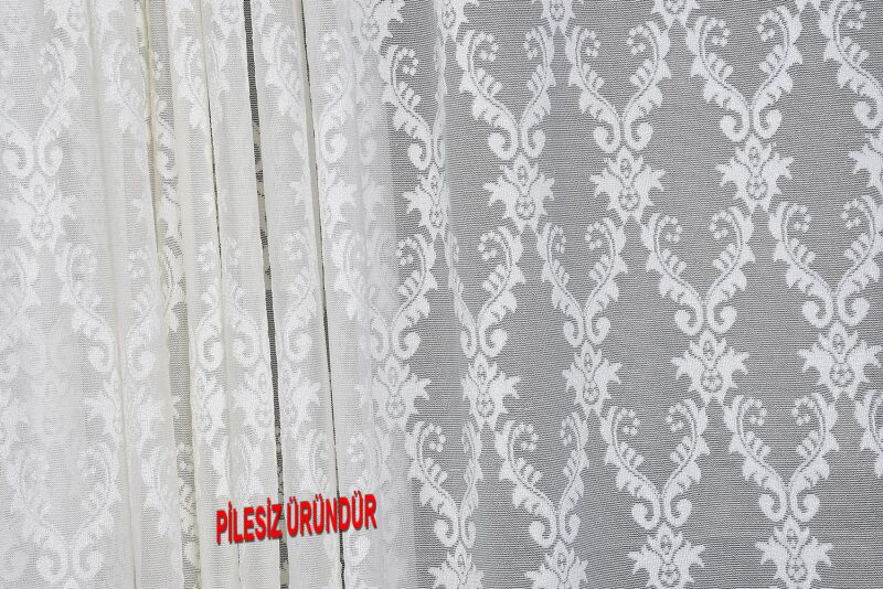 KDK 6020 MODEL KREM RENK PİLESİZ TEK KANAT Fon Perde 300*260 cm - 6