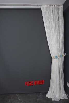 KDK 6020 MODEL KREM RENK PİLESİZ TEK KANAT Fon Perde 300*260 cm - 9