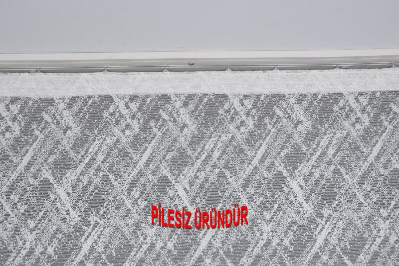 KDK 6030 MODEL KREM RENK PİLESİZ TEK KANAT Fon Perde 300*260 cm - 5