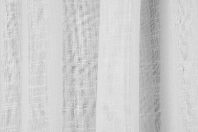 KETEN 1525 MODEL BEYAZ RENK TEK KANAT Hazır dikilmiş Pileli Fon Perde 300*260 cm - 5