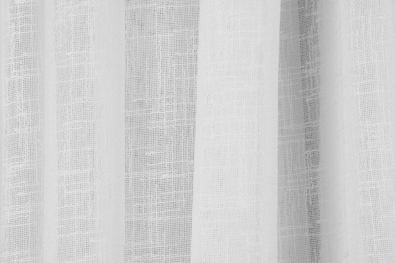 KETEN 1525 MODEL BEYAZ RENK TEK KANAT Hazır dikilmiş Pileli Fon Perde 300*260 cm - 5
