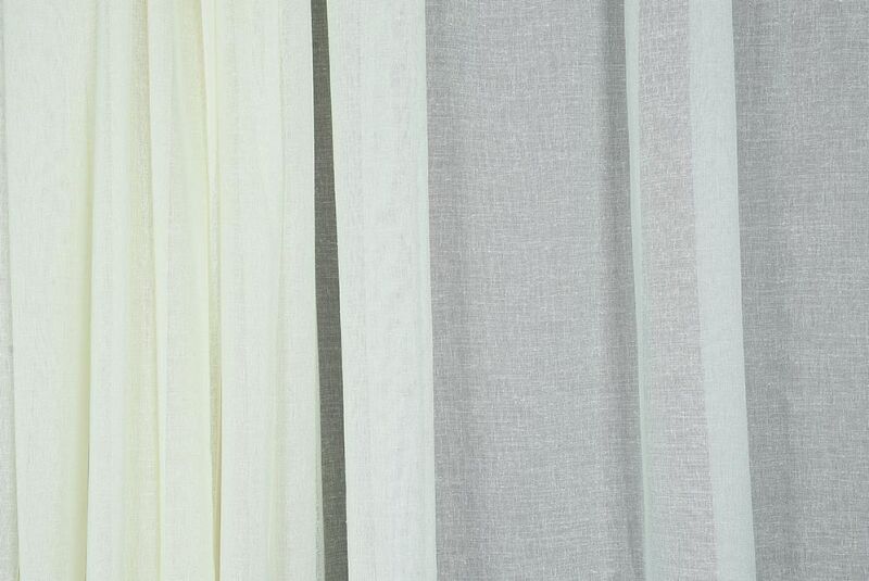 KETEN MODEL KREM RENK TEK KANAT Hazır dikilmiş Pileli Fon Perde 300*260 cm - 2