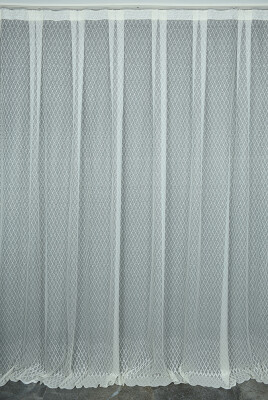 KOZA MODEL KREM RENK TEK KANAT Hazır dikilmiş Pileli Fon Perde 300*260 cm - 1