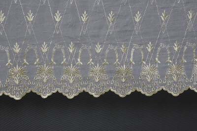 KREŞ 1 KREM RENK Hazır dikilmiş Pileli Fon Perde 300*260 cm - 3