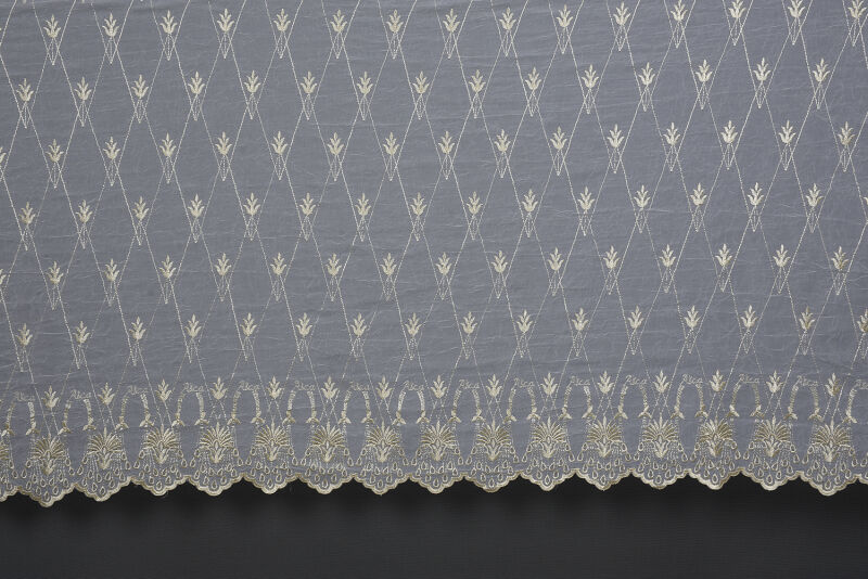 KREŞ 1 KREM RENK Hazır dikilmiş Pileli Fon Perde 300*260 cm - 4