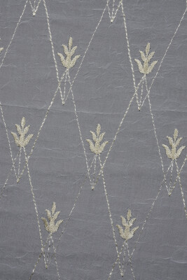 KREŞ 1 KREM RENK Hazır dikilmiş Pileli Fon Perde 300*260 cm - 6