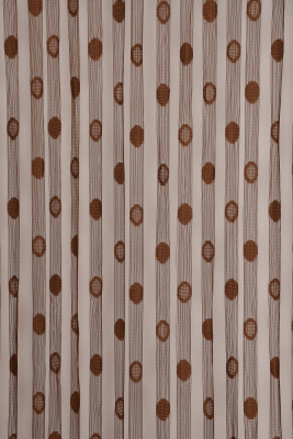 KÜÇÜK PUANLI MODEL ACI KAHVE RENK HAZIR İP PERDE 300*270 cm - 1