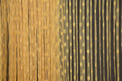 KÜÇÜK PUANLI MODEL CİVCİV SARISI RENK HAZIR İP PERDE 300*270 cm - 4