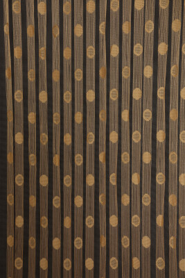 KÜÇÜK PUANLI MODEL GOLD RENK HAZIR İP PERDE 300*280 cm - AKÇA TEKSTİL