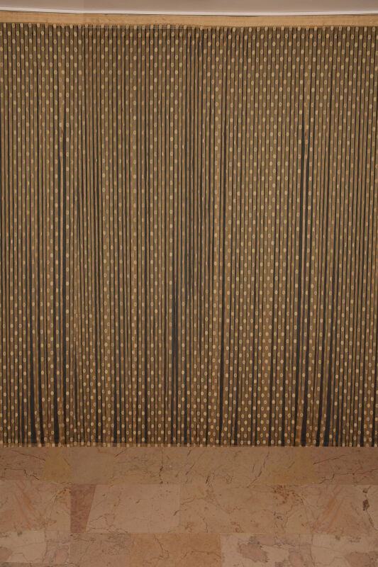 KÜÇÜK PUANLI MODEL GOLD RENK HAZIR İP PERDE 300*280 cm - 2