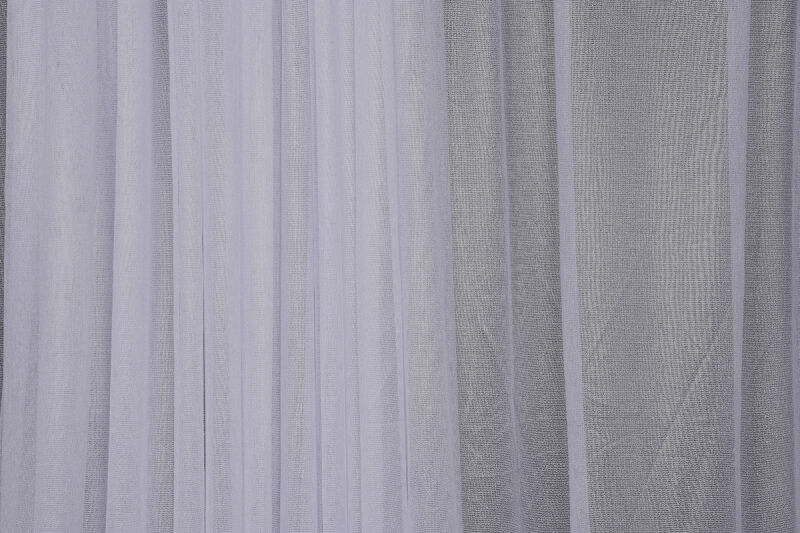 KÜÇÜK YAPRAK MODEL BEYAZ RENK TEK KANAT Hazır Pileli Fon Perde 300*260 - 6