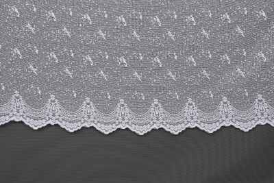 KUŞ MODEL BEYAZ RENK TEK KANAT Dikilmiş Pileli Fon Perde 300*260 Cm - 2