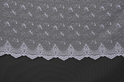 KUŞ MODEL KIRIK BEYAZ RENK TEK KANAT Dikilmiş Pileli Fon Perde 300*260 Cm - 3