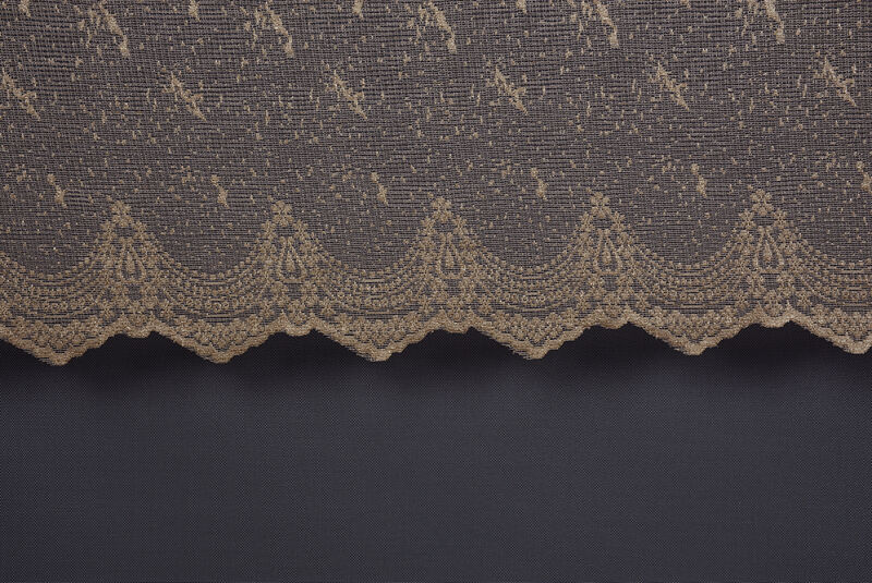 KUŞ MODEL KOYU VİZON RENK TEK KANAT Hazır dikilmiş Pileli Fon Perde 300*260 cm - 2