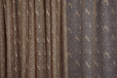 KUŞ MODEL KOYU VİZON RENK TEK KANAT Hazır dikilmiş Pileli Fon Perde 300*260 cm - 4